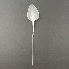 Sheer Nylon Leaf with Pearl 2″ & Wire Stem Wedding Embellishments 36 pieces