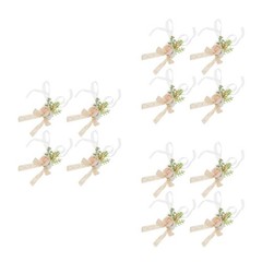 4 Pcs Wrist Corsage Wristlet Bridesmaids Hand Flowers Artificial Corsages