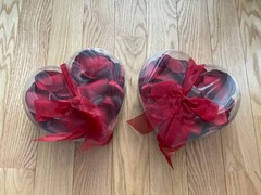 NEW Lot of 2 Boxes Pier 1 Imports Faux Rose Petals Red(2) White(4) Wedding Decor