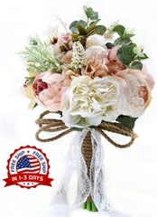 Ramo De Novia Flores Artificiales Decoracion Para Boda Matrimonio Accesorios NEW