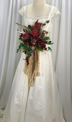 Steampunk and Style Faux Silk Bridal Bouquet