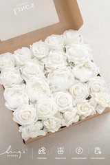 Artificial Flowers Fake Roses Faux Peony Foam Gardenia Combo for DIY Wedding …