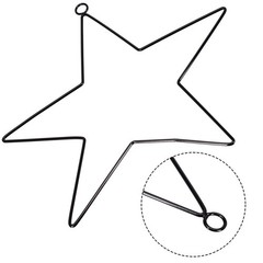Stylish Star Wire Wreath Enhance Your DIY Skills with this Iron Frame Prop