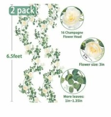 Eucalyptus Garland with flowers