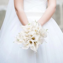 Real Touch Calla Lily Artificial Flowers Bridal Wedding Bouquet Home Decoration