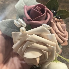 Ling’s Moment Wedding Homecoming Wrist Corsages Artificial Flowers Set of 4