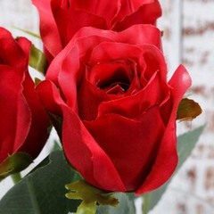 RED 24 Artificial 31″ Long Stem Silk ROSE FLOWERS Party Event Decorations