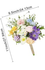 Wedding Bouquets for Bride – Roses Flower Bouquets for Wedding or Centerpieces