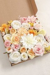 Serra Flora 73pcs Artificial Wedding Flowers Bouquets Centerpieces Faux Flowe…
