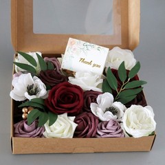 Flower Packaging Box Festival Gifts Storage Box with Clear Window for Women