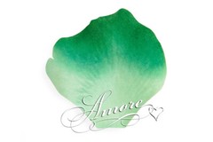 1000 Wedding Silk Rose Petals Variegated Green Clover-2 Tones, Petals & Garlands