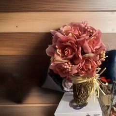 Bouquet Of Pink Silk Roses