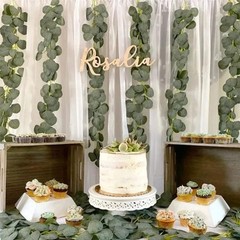 Artificial Eucalyptus Garland Green Eucalyptus Hanging Vine Outdoor DIY Fake Pla