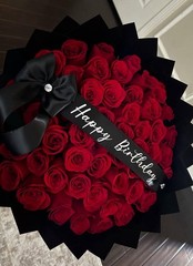 50 Fresh Red Rose Bouquet Next Day Shipping Service From Ca Customizable