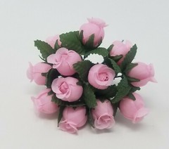 Lot 144 pcs Lt Pink Artificial Rosebuds Roses Millinery Craft Flowers 16mm 5/8″