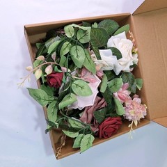 Artificial Rose Flower Burgundy Floral Garland 5ft – Wedding Ceremony Backdrop