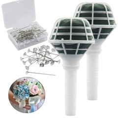Wedding Bouquet Holder 2PCS 7.1″ Foam Flower Bridal Stand Display Holder