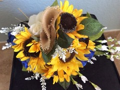 WEDDING FLOWERS sunflower bouquets bridal decorations add RECEPTION 7 bouquet