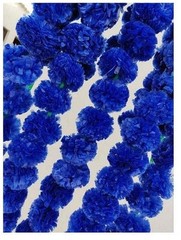 Artificial Marigold Fluffy Flowers Garlands for Diwali Genda Phool pack of -5