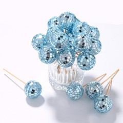 Yescom 20PCS 1.6″ Small Disco Ball Mirror Mini Hanging for Events Wedding Party
