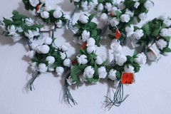 WHITE ROSES BUDS WEDDING SET ~