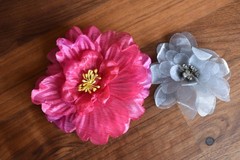 Flower Motif Corsage Boutoniere Brooch Pin Accessory set of 9 Pcs