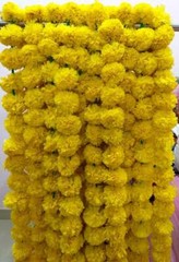Yellow Marigold Wedding Decor Vine Flower Diwali Decorative Wall Hanging Garland