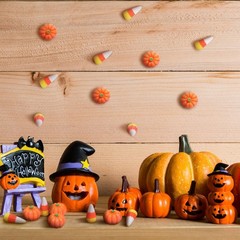Wettarn 120 Pcs Fake Candy Corn Pumpkin Fall Resin Mini Orange