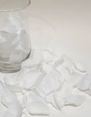 White Silk Rose Petals Wedding Bride Party Confetti Flower Birthday Vase Decor