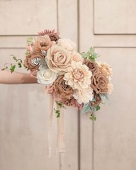 Roses Artificial Flowers Nude Fake Flower for DIY Wedding Nude Fake Flowers