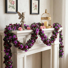 Artificial Flowers Plastic Fake Plants UV Resistant Home Garden Decor In/Outdoor