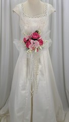 Pretty Ballerina Rose and Orchid Faux Silk Wedding Bouquet