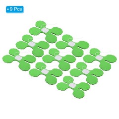 9.8ft Four-Leaf Garland, 9 Pack Tissue Paper Hanging Flower, Lime Green
