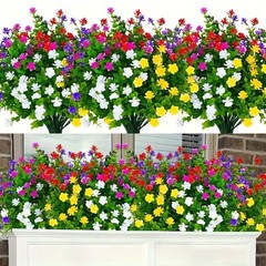 100Pc Artificial Flowers Fake Eucalyptus Plant Outdoor Wedding Home Garden Decor