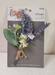 New Boho Corsage & Boutonniere Set Wedding Prom Homecoming Purple Lavender 2pcs