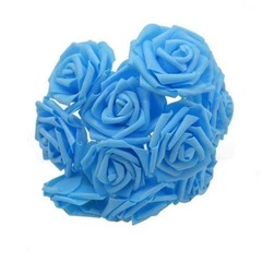 20pcs 7cm Artificial Flowers Foam Rose Fake Bride Bouquet Wedding