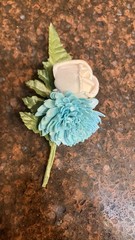 Small Sola Flower Corsage 4” “It’s a Girl/Boy” Child-size