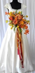 Autumn Bounty Faux Silk Bridal Bouquet