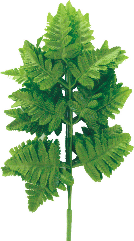 1 Dozen Faux Leather Fern Stems, 18″ Artificial Greenery, Faux Fake Filler 12 pc