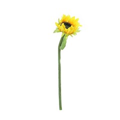 3 Yellow 17-Inch ARTIFICIAL Faux SILK SUNFLOWER Stems Wedding Party Supplies