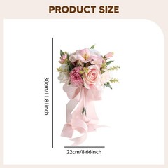 Wedding Bouquet Toss Bouquet Ornament Decorative Floral Centerpiece for Ceremony
