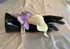 Real touch calla lily wrist corsage…custom made
