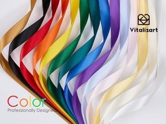 Satin Ribbon 3/8” x 14 Rolls 70 Yards Ribbon for Gift 3/8 inch Rainbow