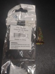 Gold Holo Foil Bout Magnet, Attach Boutonniere w/o Pins “Glitterati 24 Karat”
