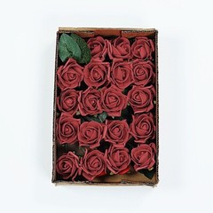 24 RED 2″ Mini FOAM ROSE Flowers Stems Wedding Events Decorations Supplies