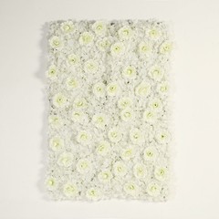 4 Cream Roses and Hydrangea Flowers Mat Wall Backdrop Panels Wedding Decorations