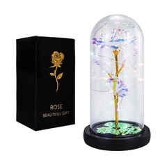 FGSS Eternal-Rose-Flowers-Gift Galaxy-Glass Rose-Flower-Light-Gifts Rainbow