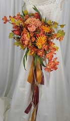 Autumn Bounty Faux Silk Bridal Bouquet