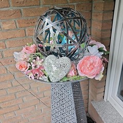 Rose Flower Vine, Peony Flowers, Center Flower Decoration, Peach Peony Garland