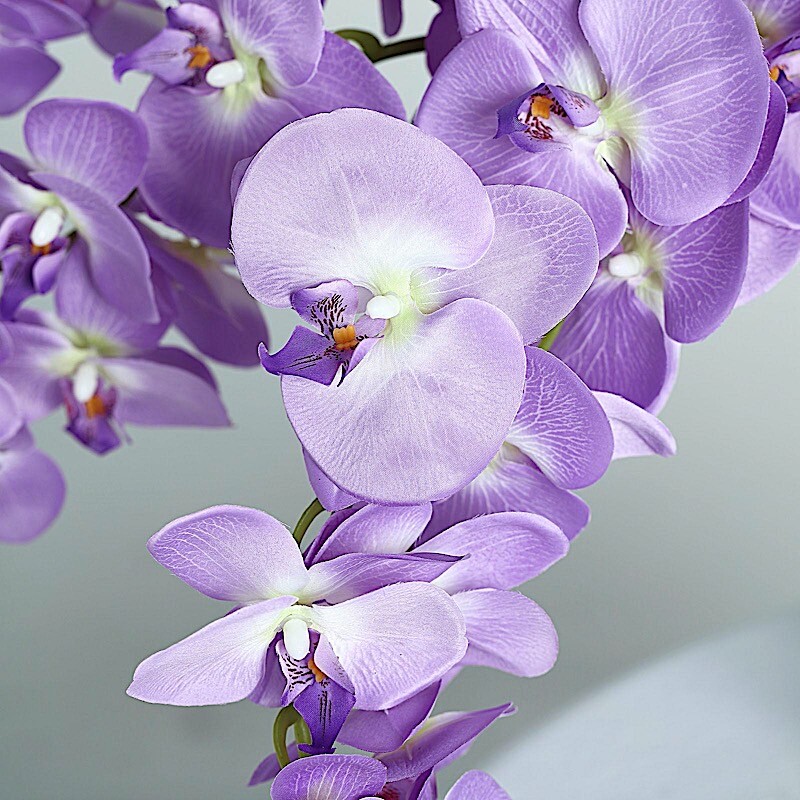 2 LAVENDER 40″ tall Faux Silk Orchid Flowers Sprays Stems Wedding Decorations